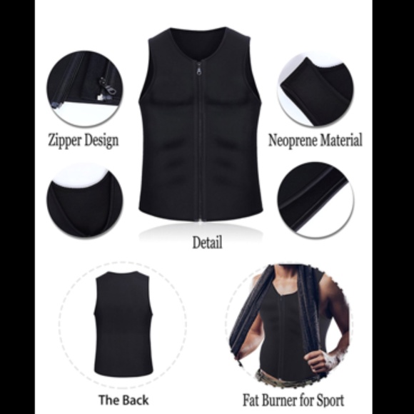 Men Slimming Neoprene Weightloss Vest - Picture 2 of 3
